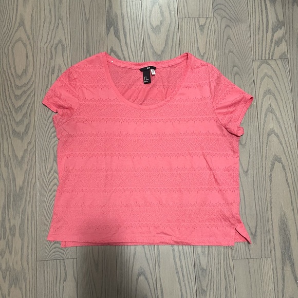 Coral pink crop top - Picture 1 of 3